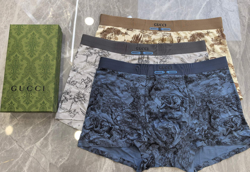 Gucci Modal Men's Boxer Briefs - 3-Piece Box