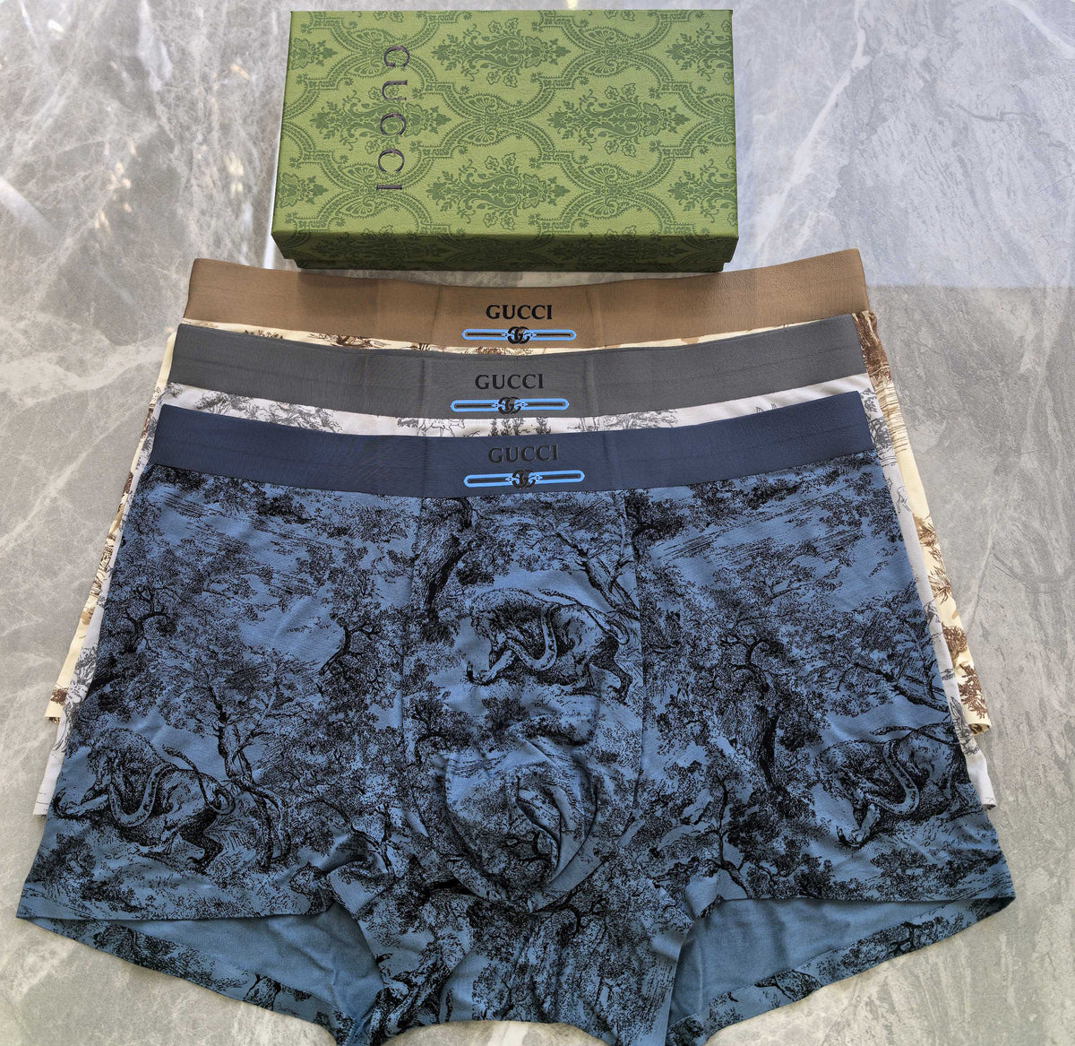 Gucci Modal Men's Boxer Briefs - 3-Piece Box