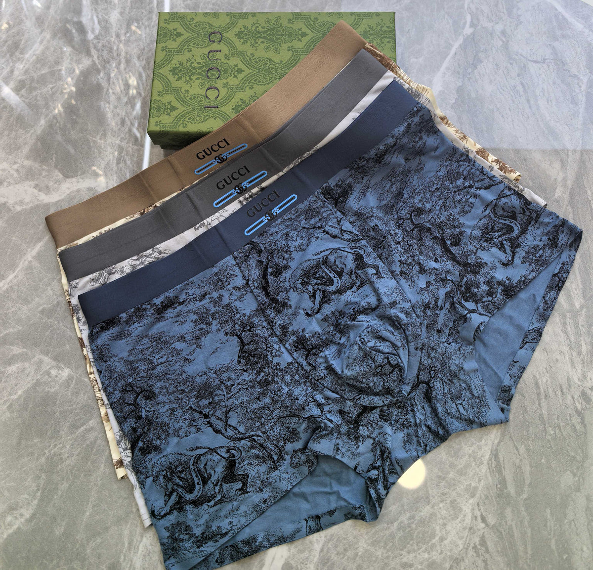 Gucci Modal Men's Boxer Briefs - 3-Piece Box