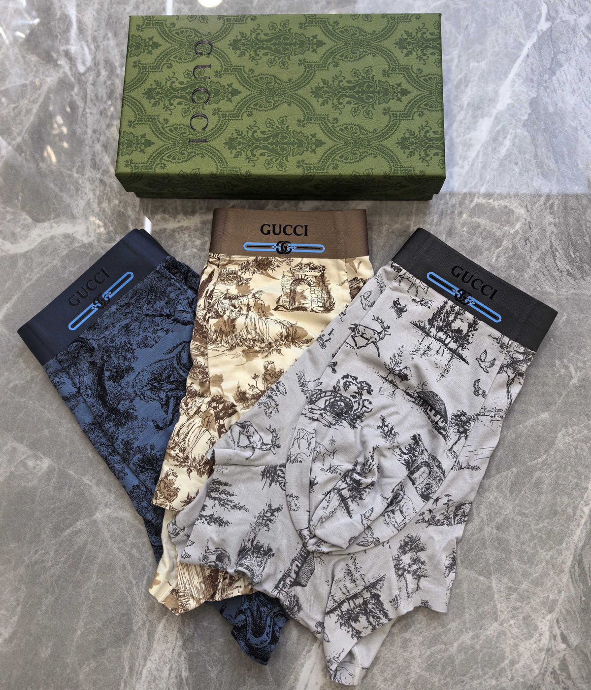 Gucci Modal Men's Boxer Briefs - 3-Piece Box