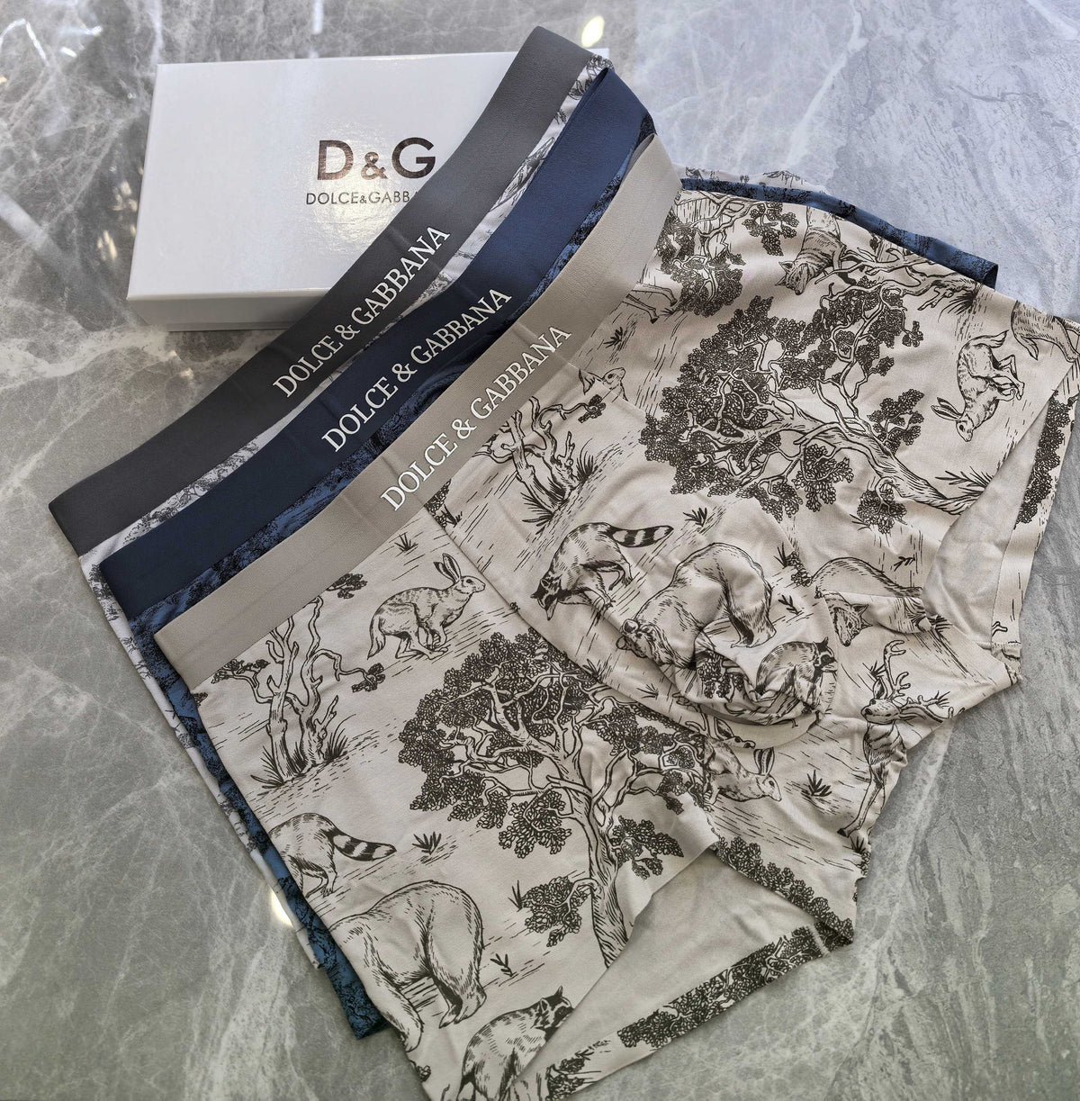 Dolce & Gabbana Modal Men's Boxer Briefs - 3-Piece Box