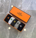 Hermes Small Colourful Emblem Details Ankle Socks