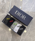 Dior Small Colourful Wordmarks Ankle Socks - 5-Pair Set