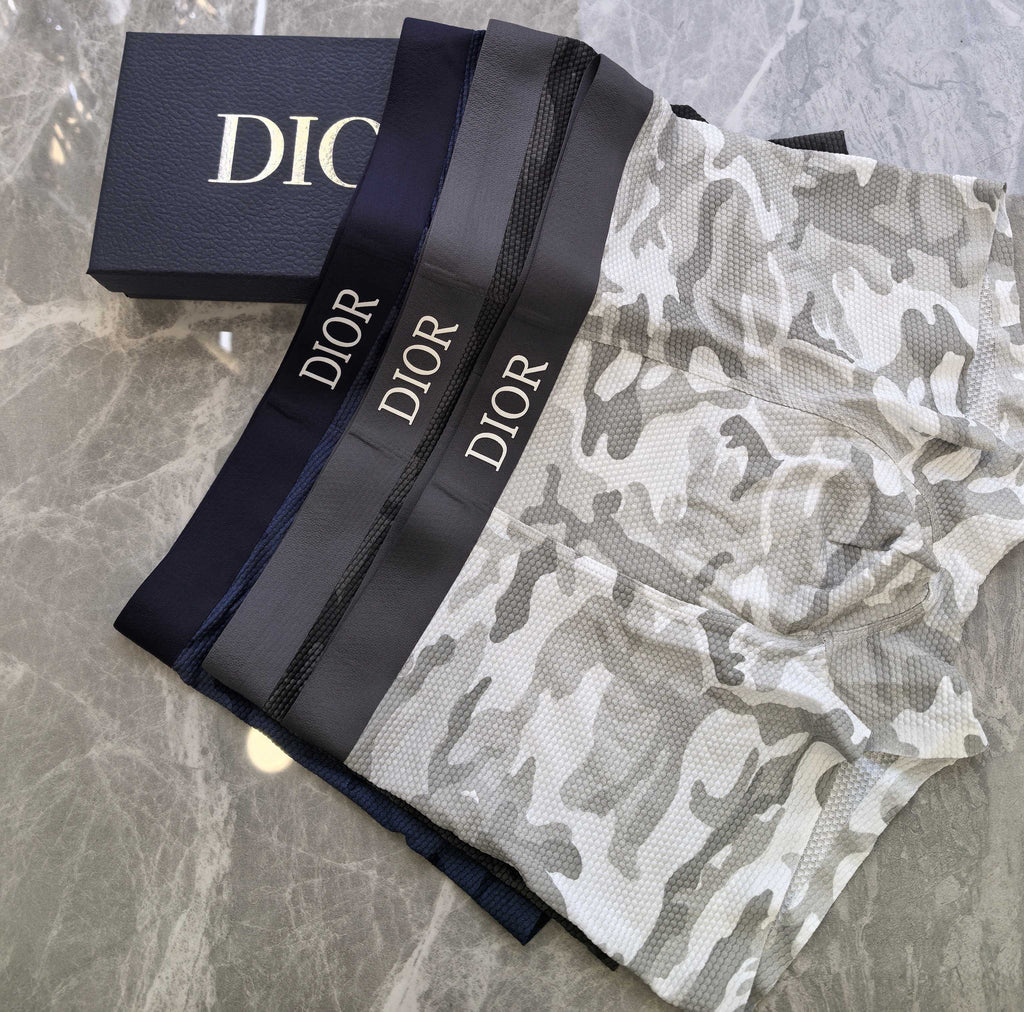 Dior Nylon Blend Men's Boxer Briefs - 3-Piece Box