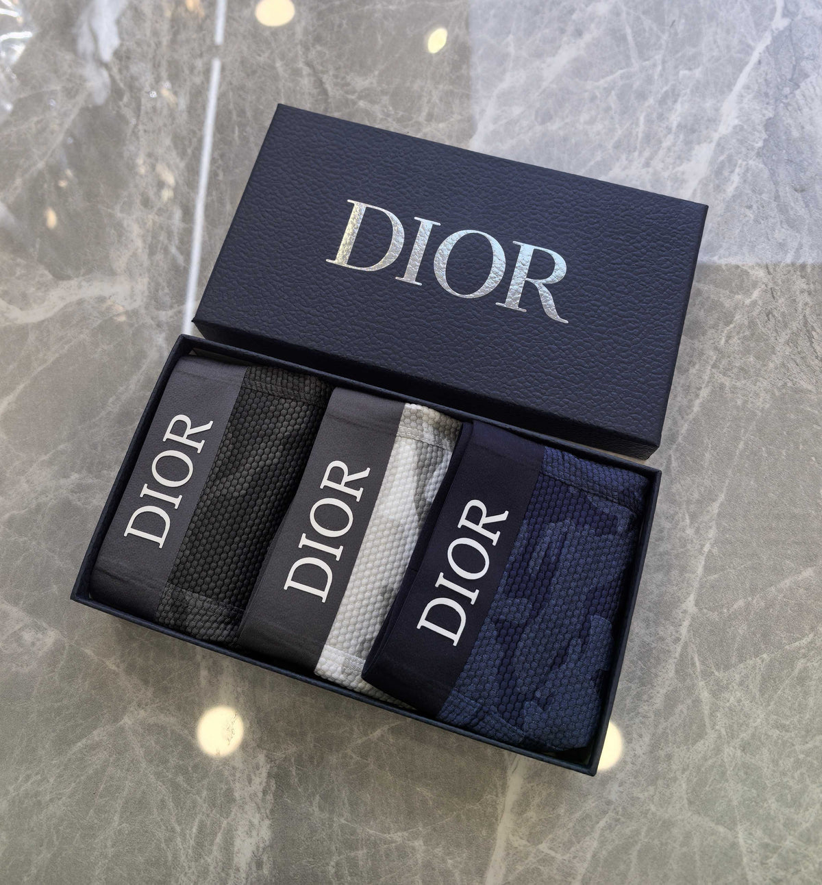 Dior Nylon Blend Men's Boxer Briefs - 3-Piece Box