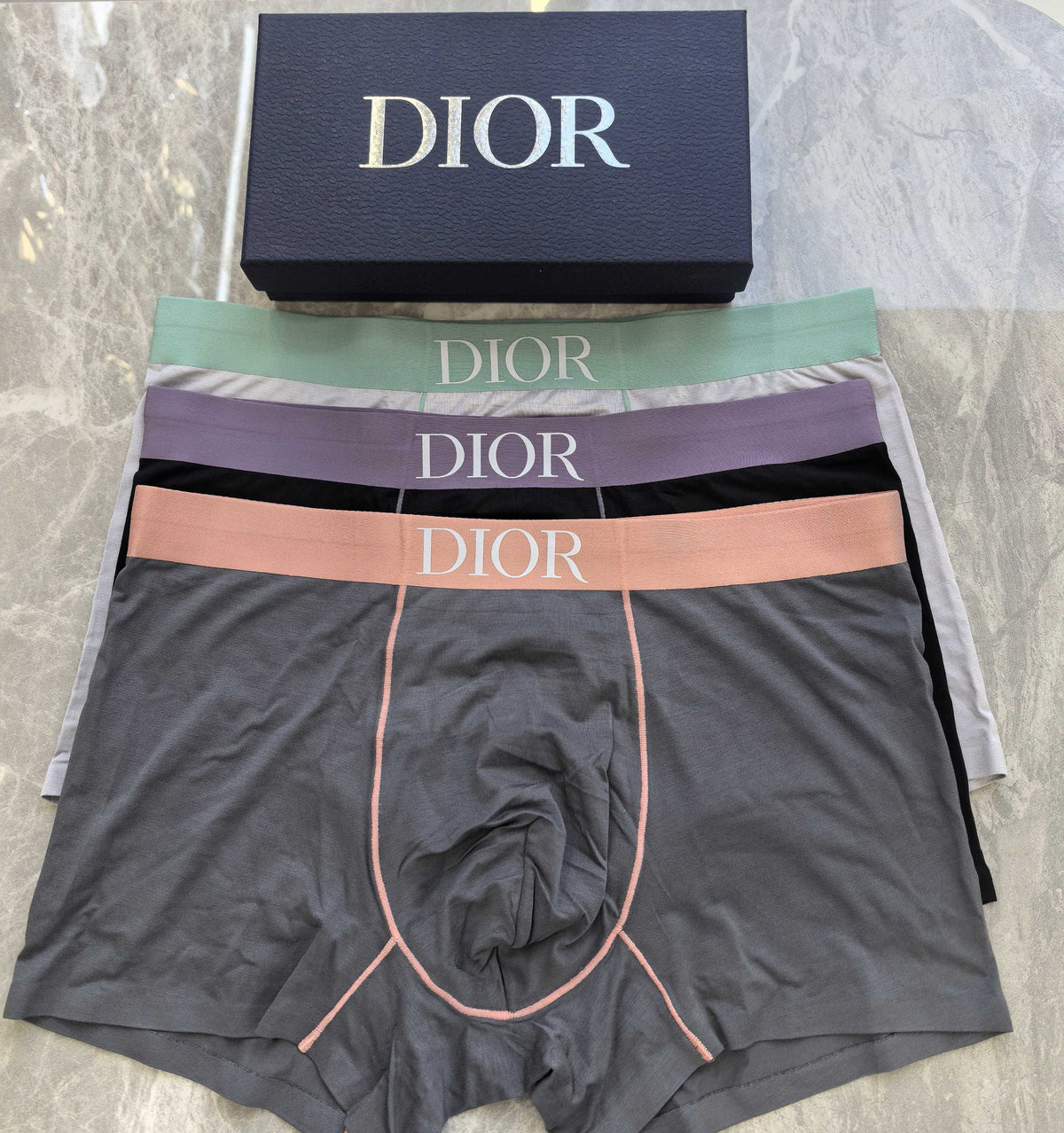 Nylon Blend Men's Boxer Briefs - 3-Piece Box
