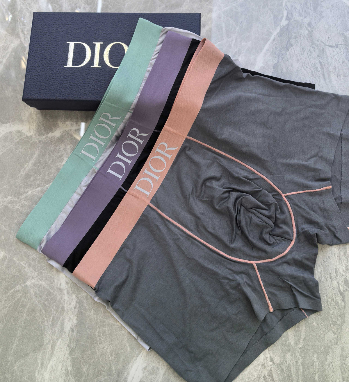 Nylon Blend Men's Boxer Briefs - 3-Piece Box