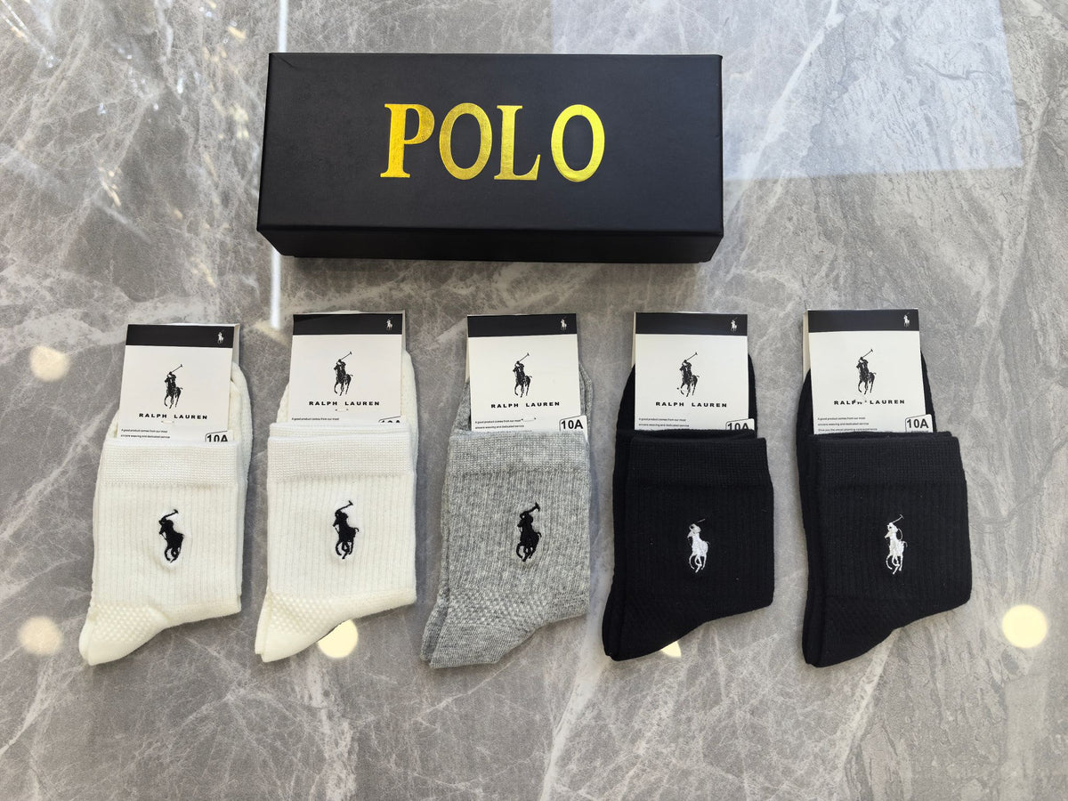 Cotton Crew Socks - 5-Pair Pack