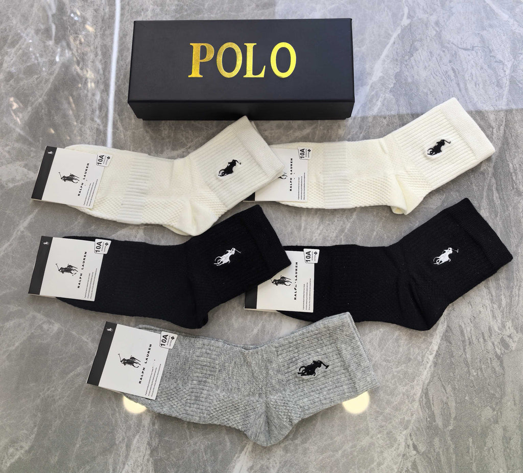 Cotton Crew Socks - 5-Pair Pack
