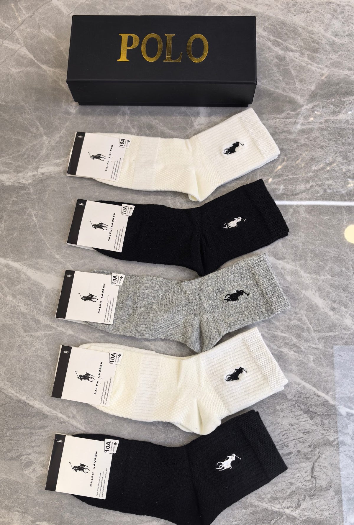 Cotton Crew Socks - 5-Pair Pack