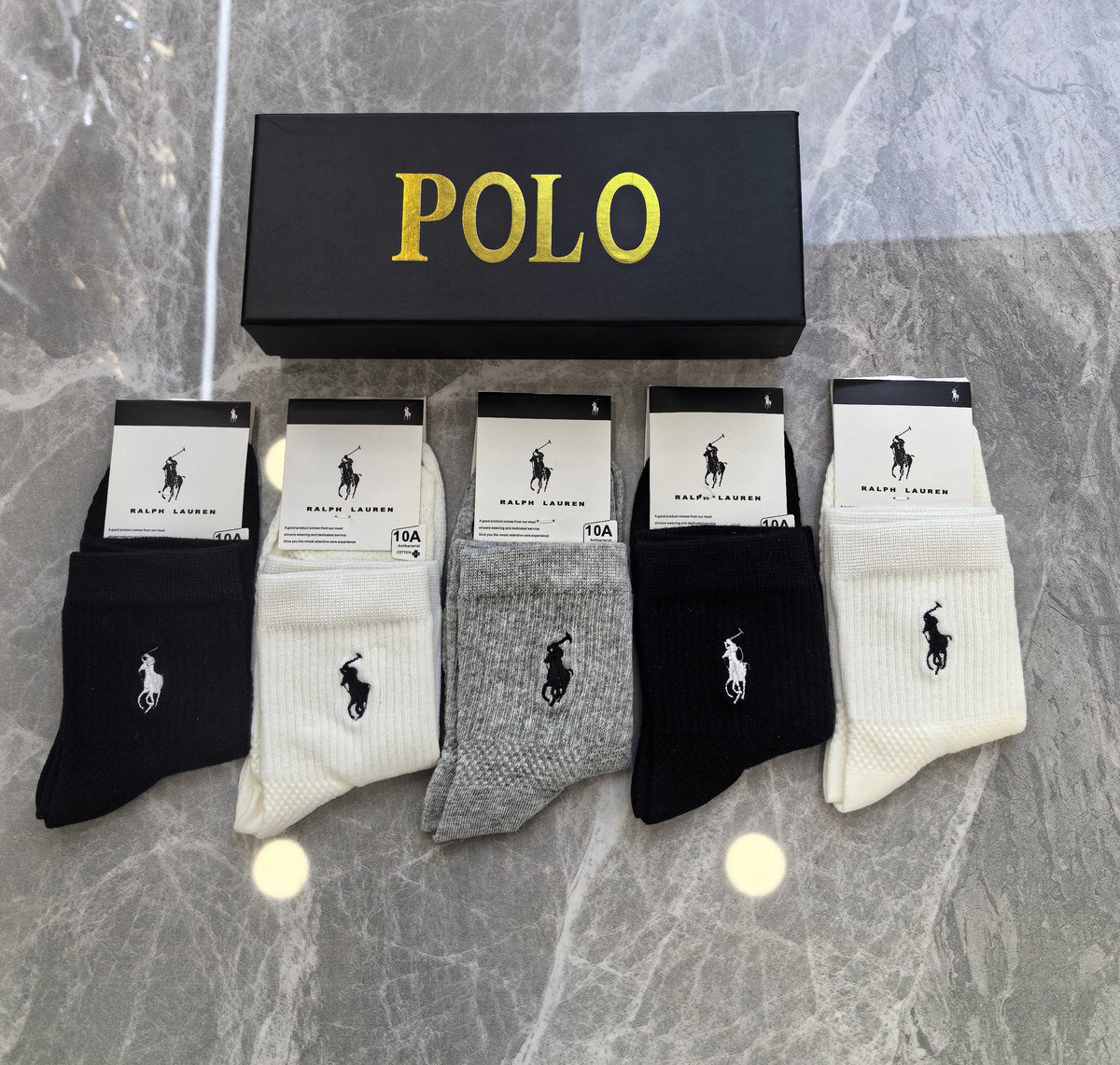 Cotton Crew Socks - 5-Pair Pack