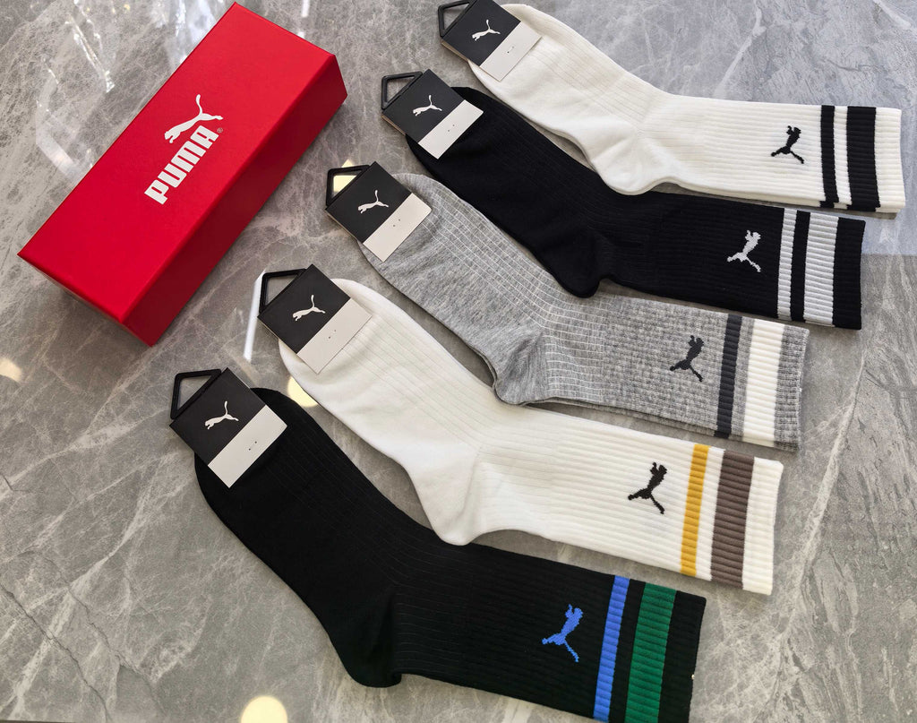 Cotton Crew Socks - 5-Pair Pack