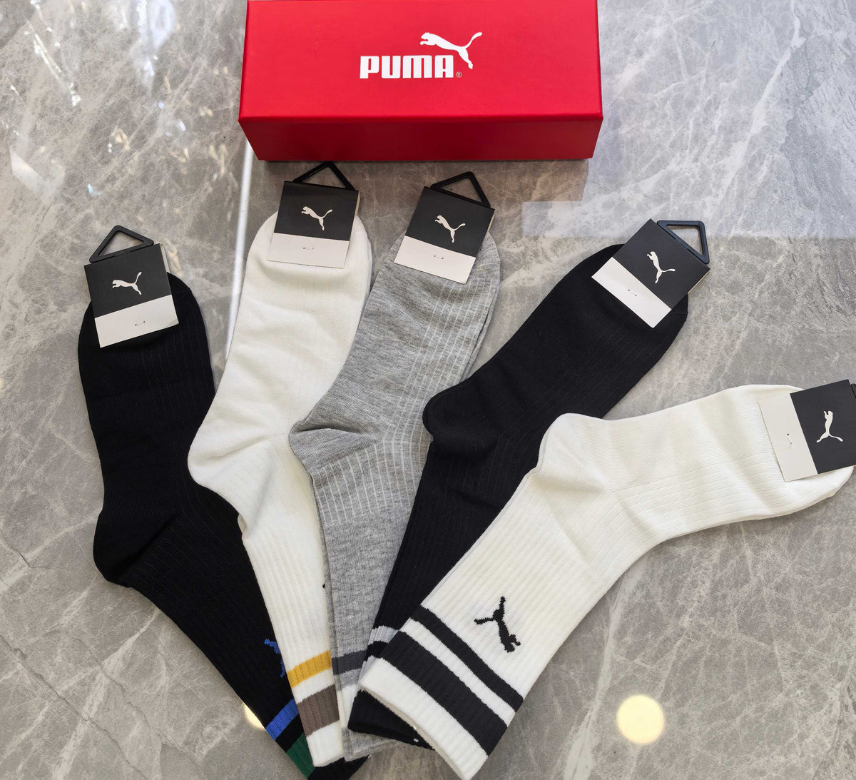 Cotton Crew Socks - 5-Pair Pack