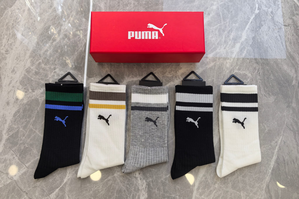 Cotton Crew Socks - 5-Pair Pack