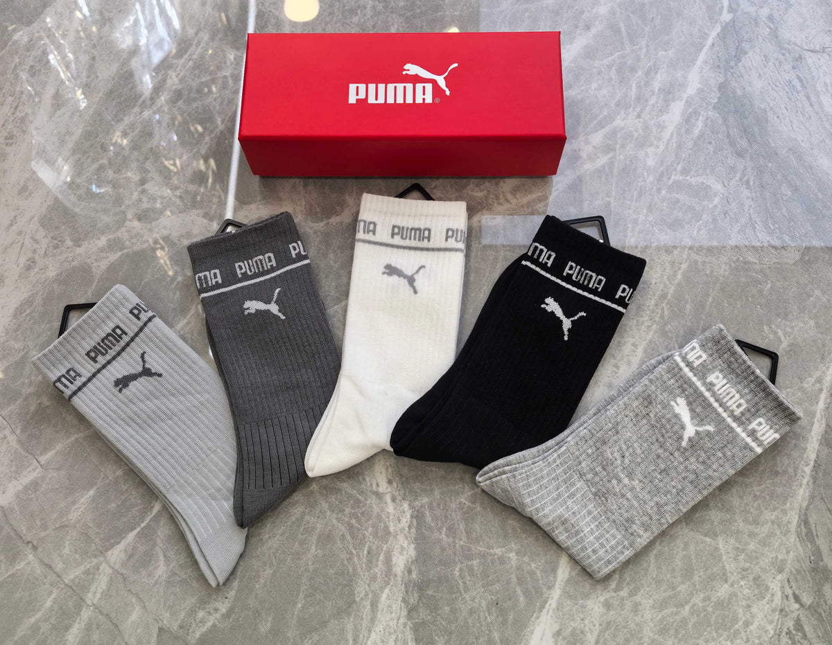 Cotton Crew Socks - 5-Pair Pack