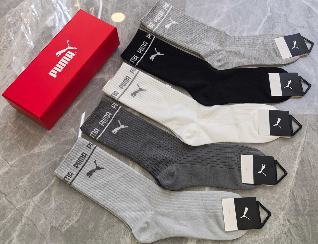 Cotton Crew Socks - 5-Pair Pack