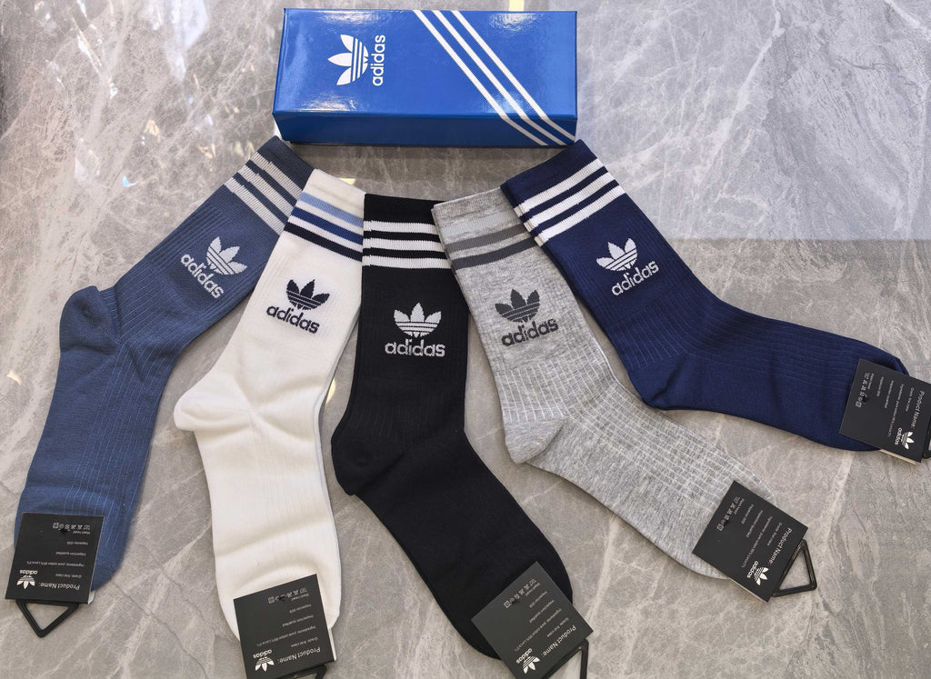 Adidas Cotton Short Socks - 5-Pair Pack