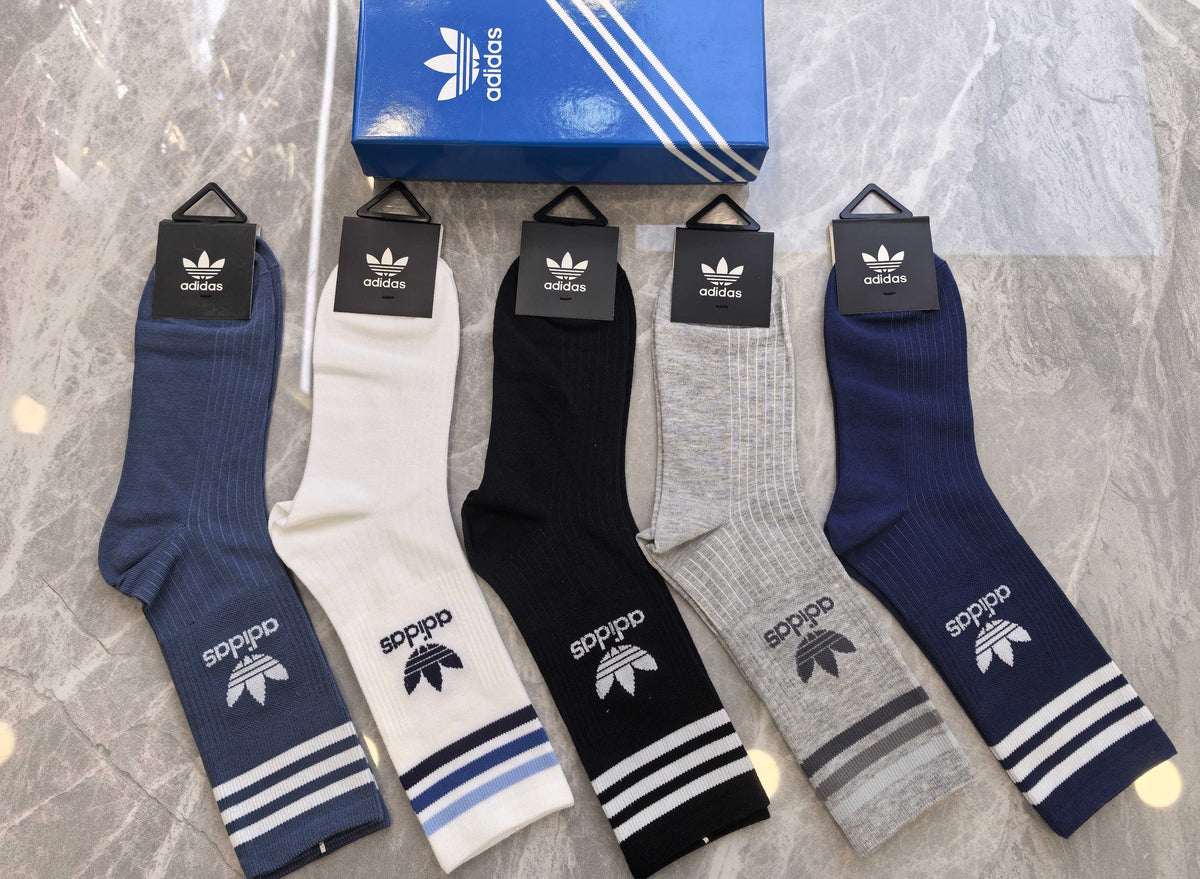 Adidas Cotton Short Socks - 5-Pair Pack
