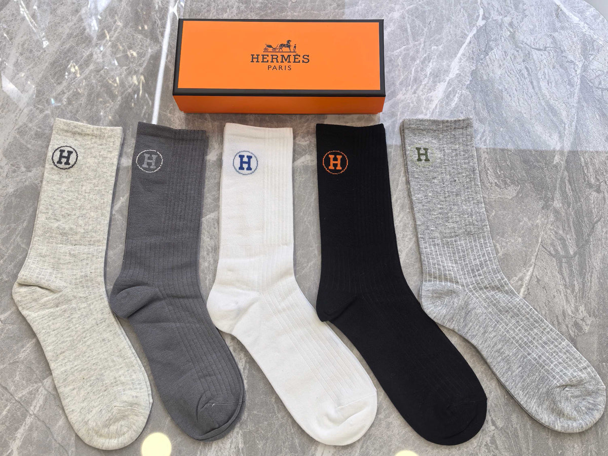 Hermes Short Socks - 5-Pair Pack