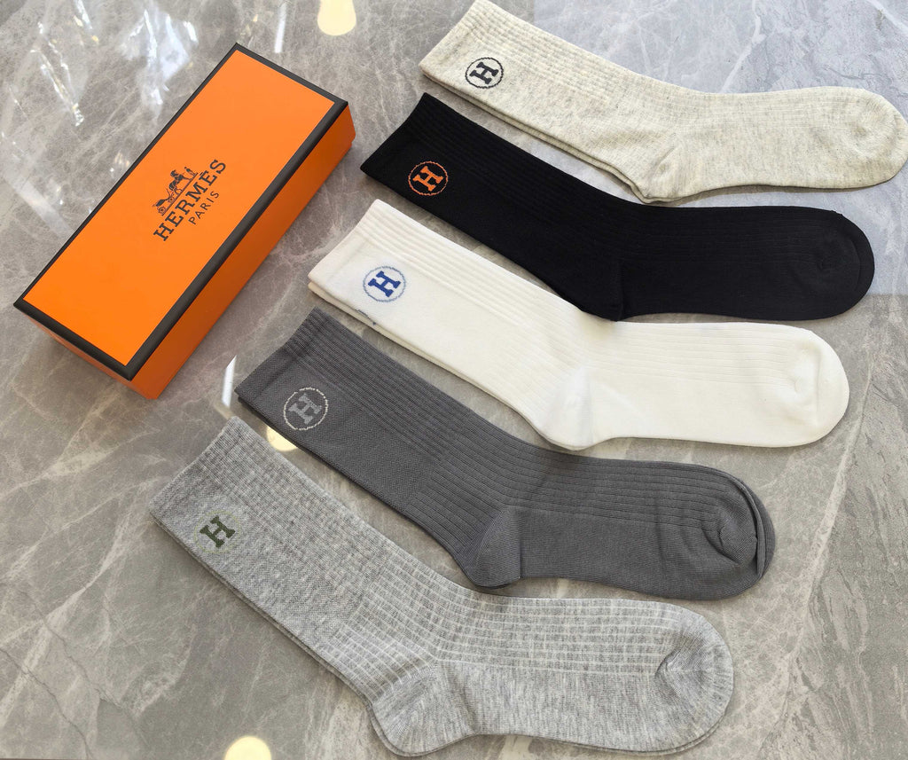 Hermes Short Socks - 5-Pair Pack