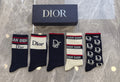 Dior Cotton Short Socks - 5-Pair Pack