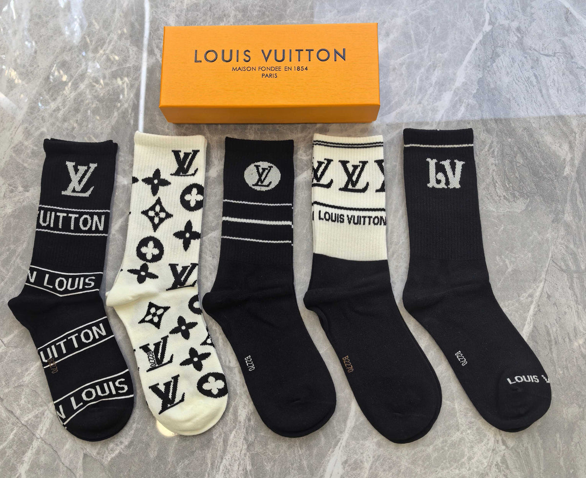 Louis Vuitton Cotton Short Socks - 5-Pair Pack
