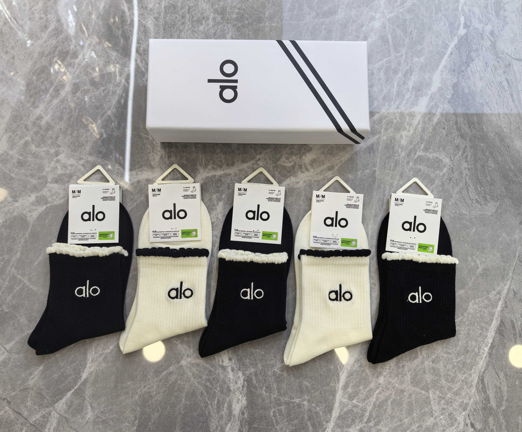 Alo Cotton Short Socks - 5-Pair Pack