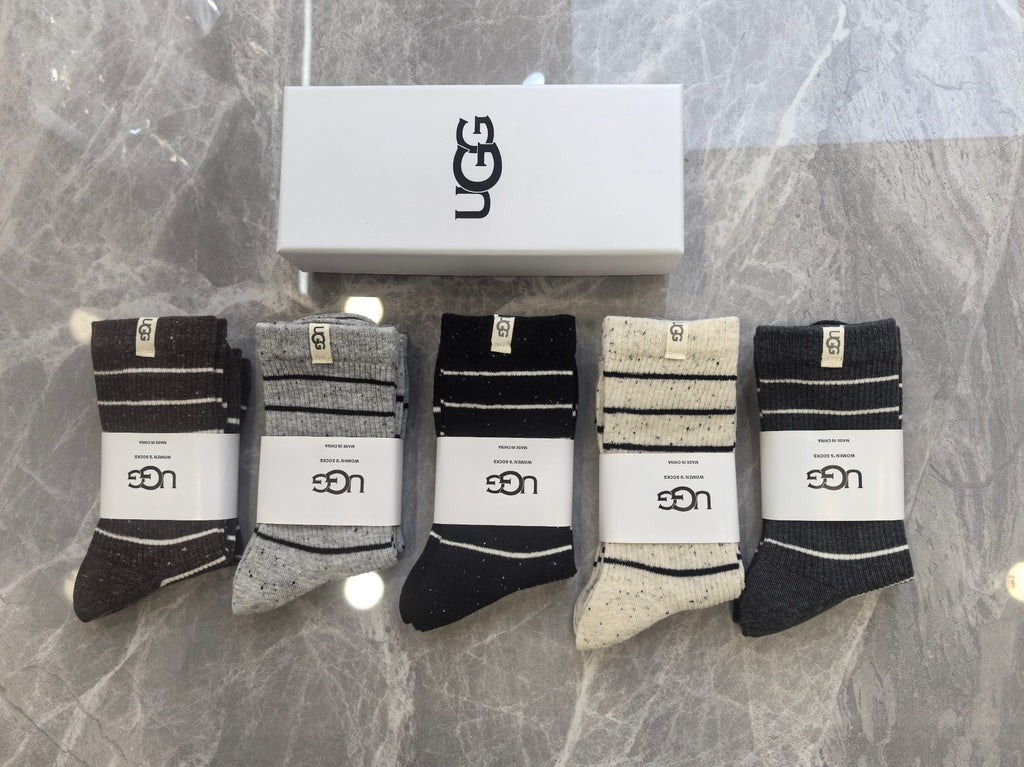 UGG Cashmere Crew Socks - 5-Pair Box