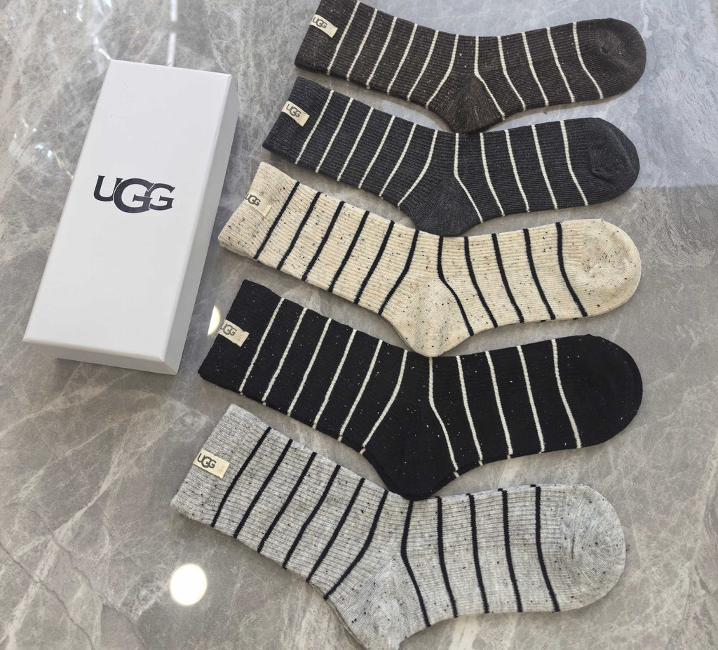 UGG Cashmere Crew Socks - 5-Pair Box