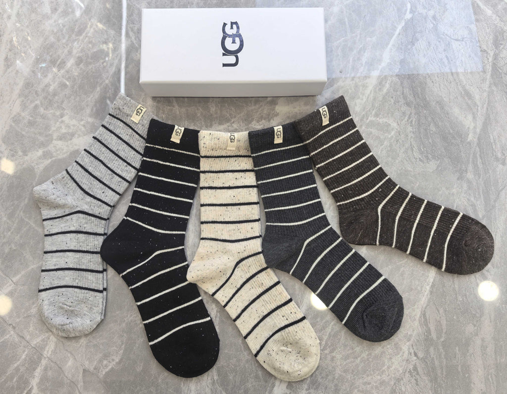 UGG Cashmere Crew Socks - 5-Pair Box