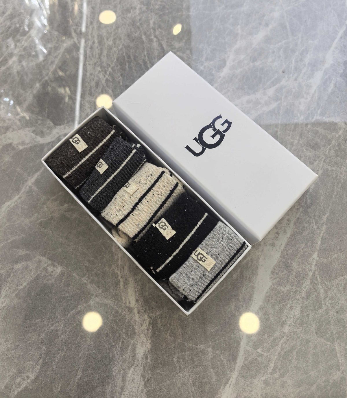 UGG Cashmere Crew Socks - 5-Pair Box