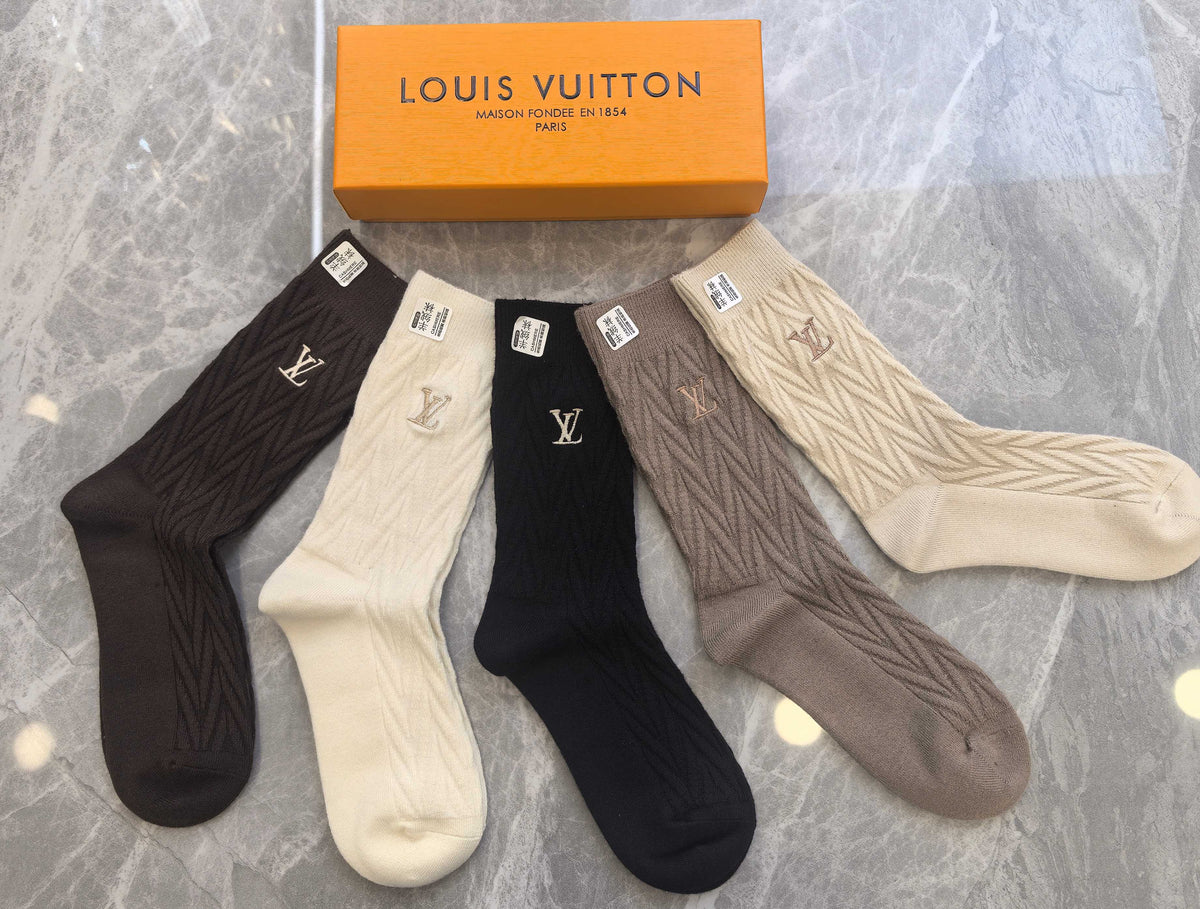 Louis Vuitton Crew Socks - 5-Pair Pack