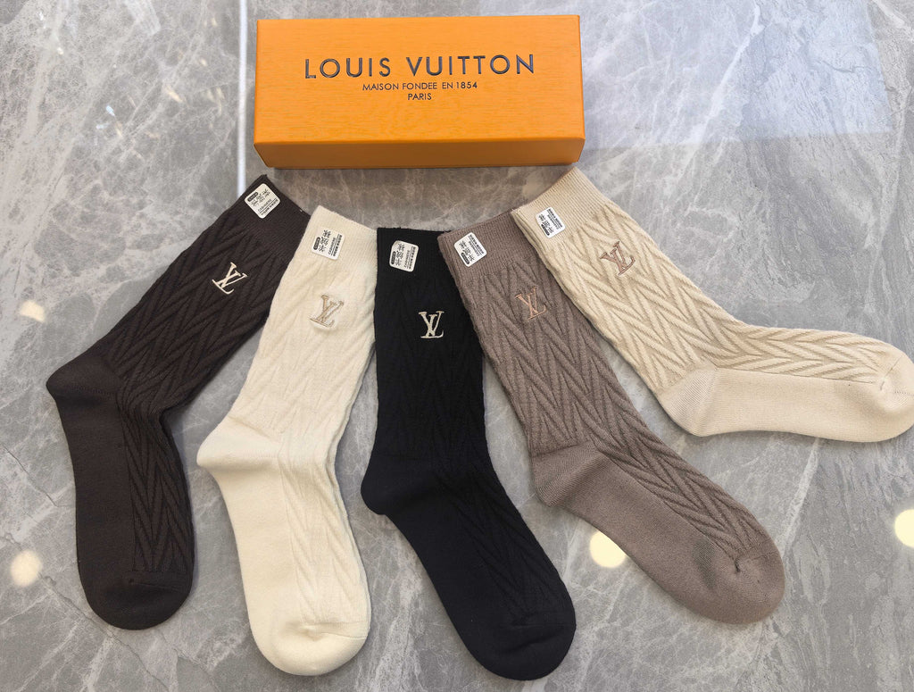 Louis Vuitton Short Socks - 5-Pair Pack