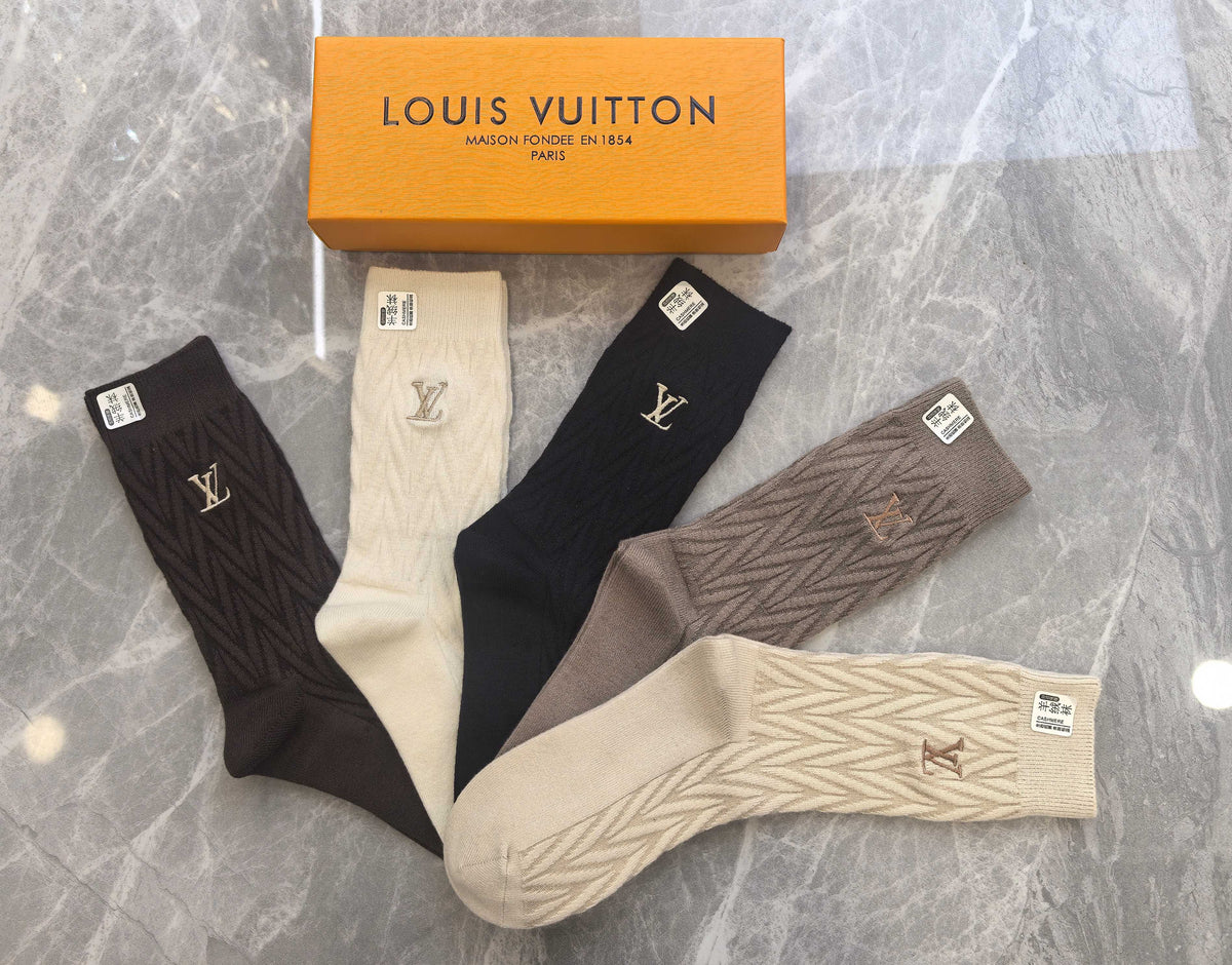Louis Vuitton Short Socks - 5-Pair Pack