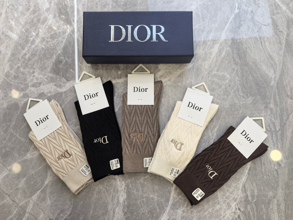 Dior Crew Socks - 5-Pair Pack