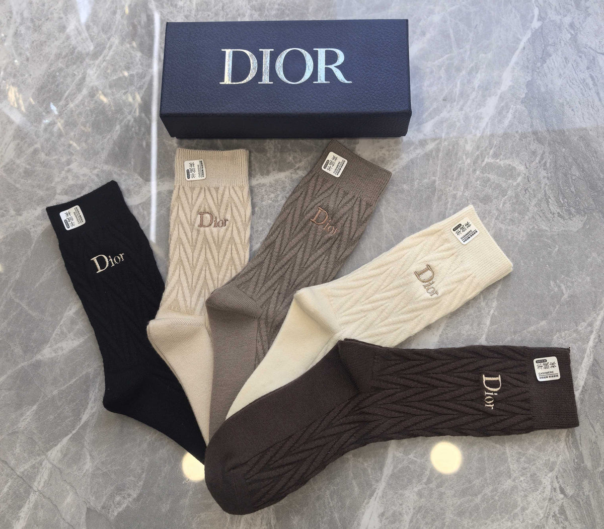 Dior Short Socks - 5-Pair Pack