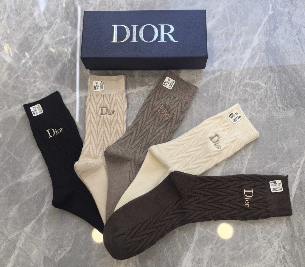 Dior Short Socks - 5-Pair Pack