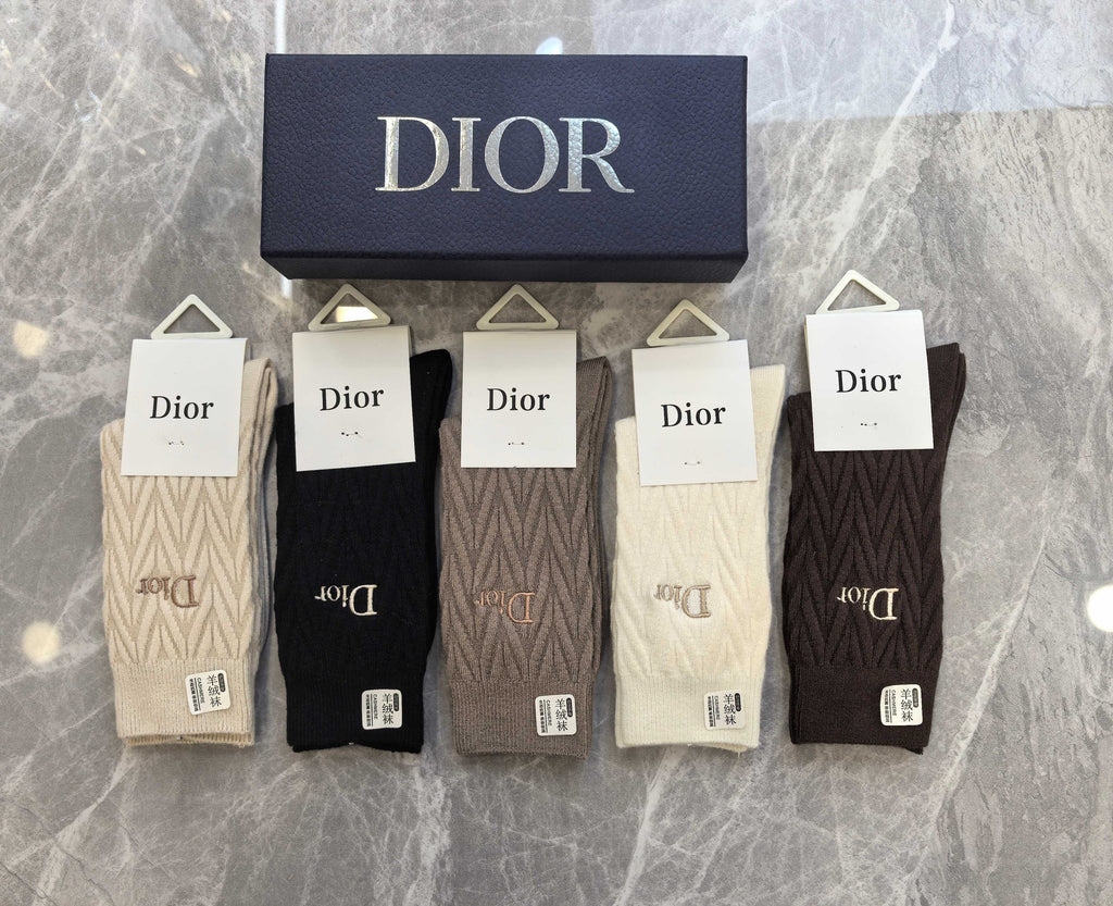 Dior Short Socks - 5-Pair Pack