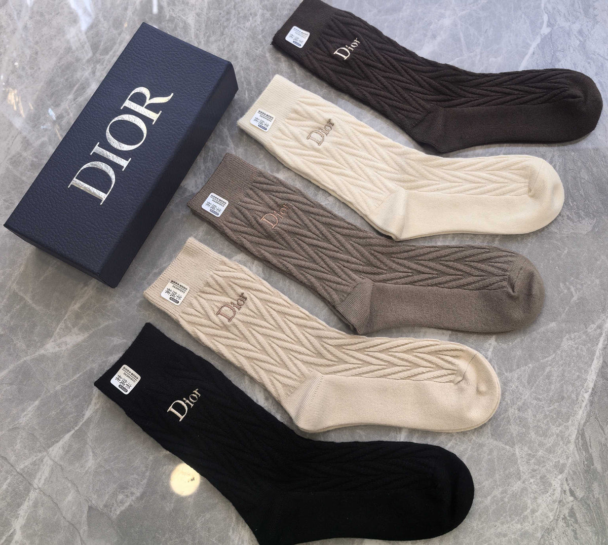 Dior Short Socks - 5-Pair Pack