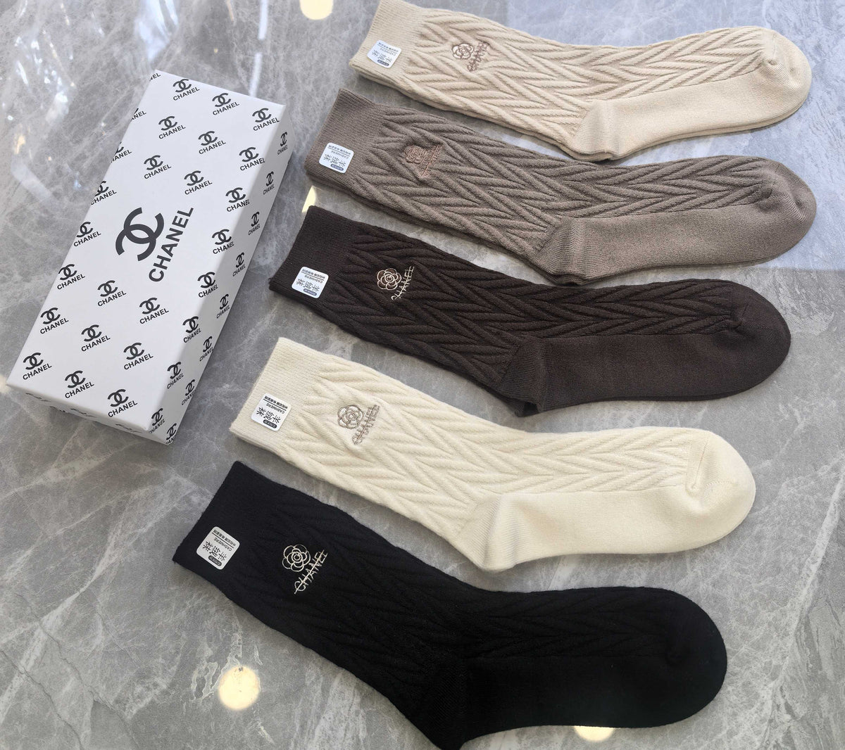 Chanel Short Socks - 5-Pair Pack