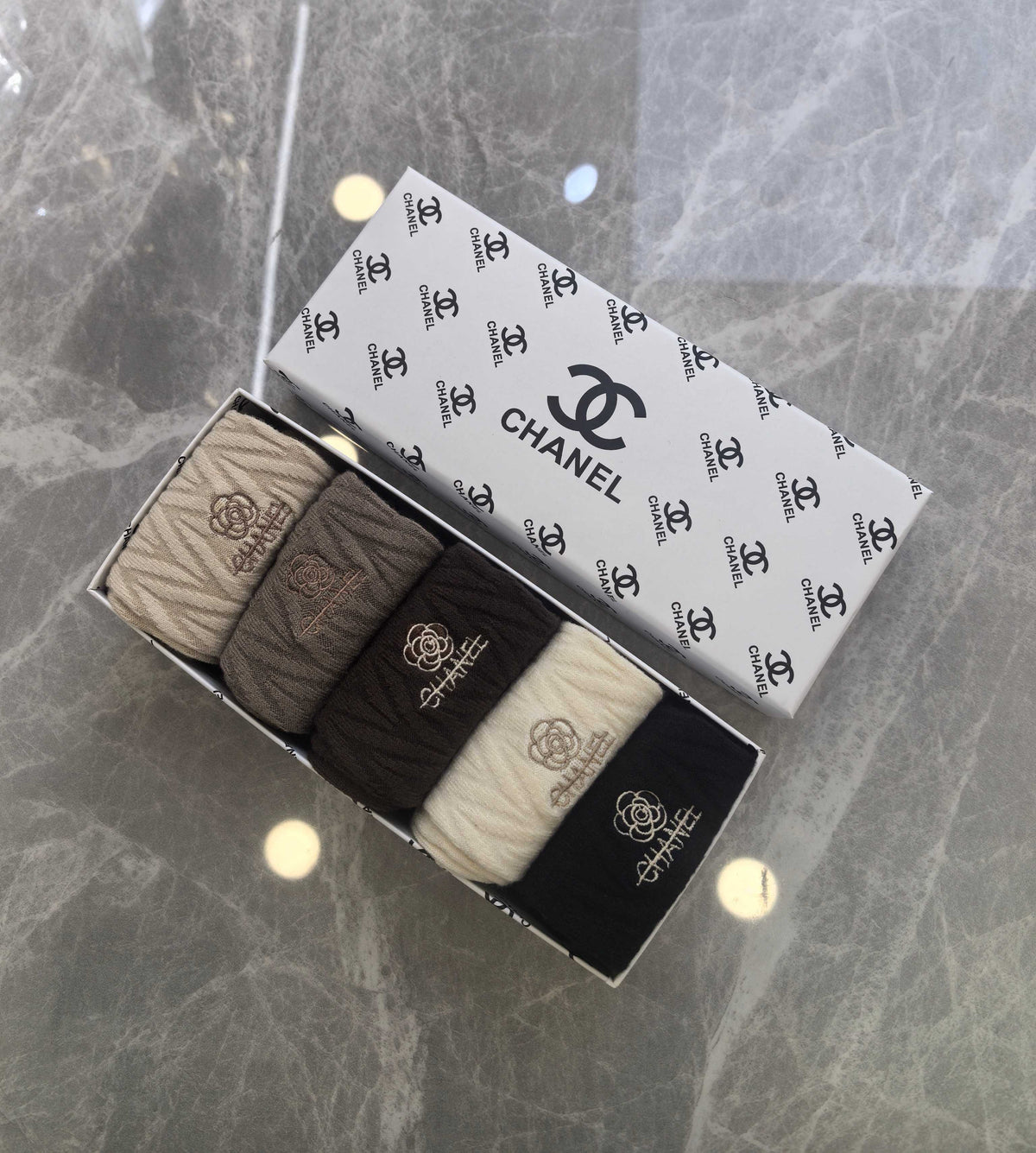 Chanel Crew Socks - 5-Pair Pack