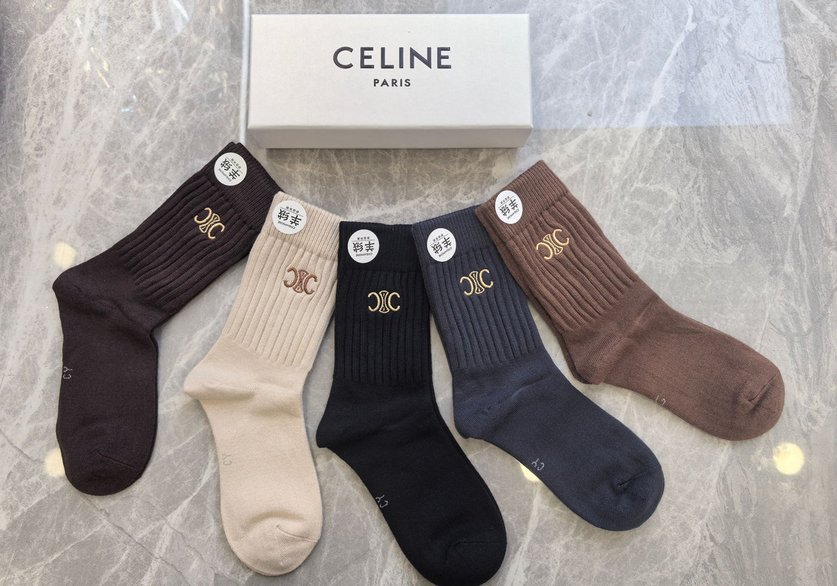 Celine Short Socks - 5-Pair Pack