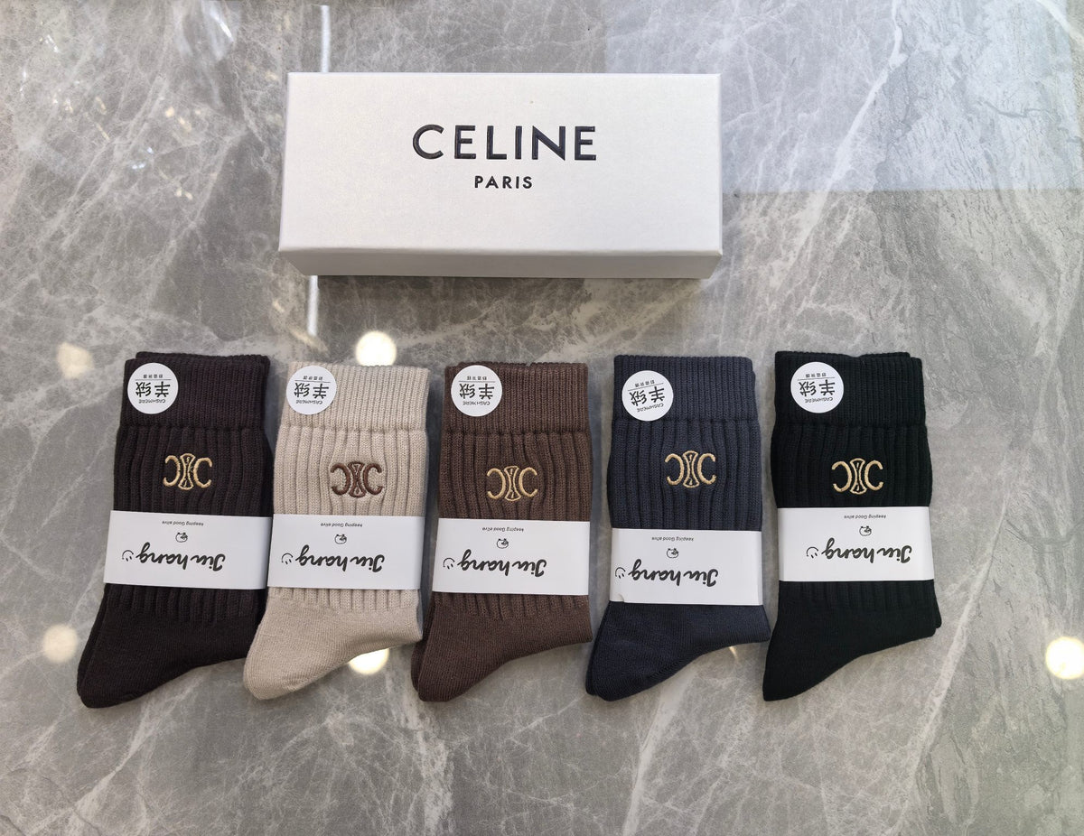 Celine Short Socks - 5-Pair Pack