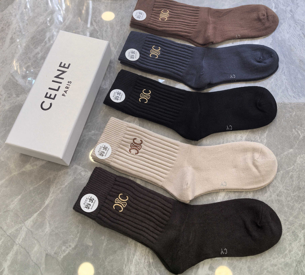 Celine Short Socks - 5-Pair Pack