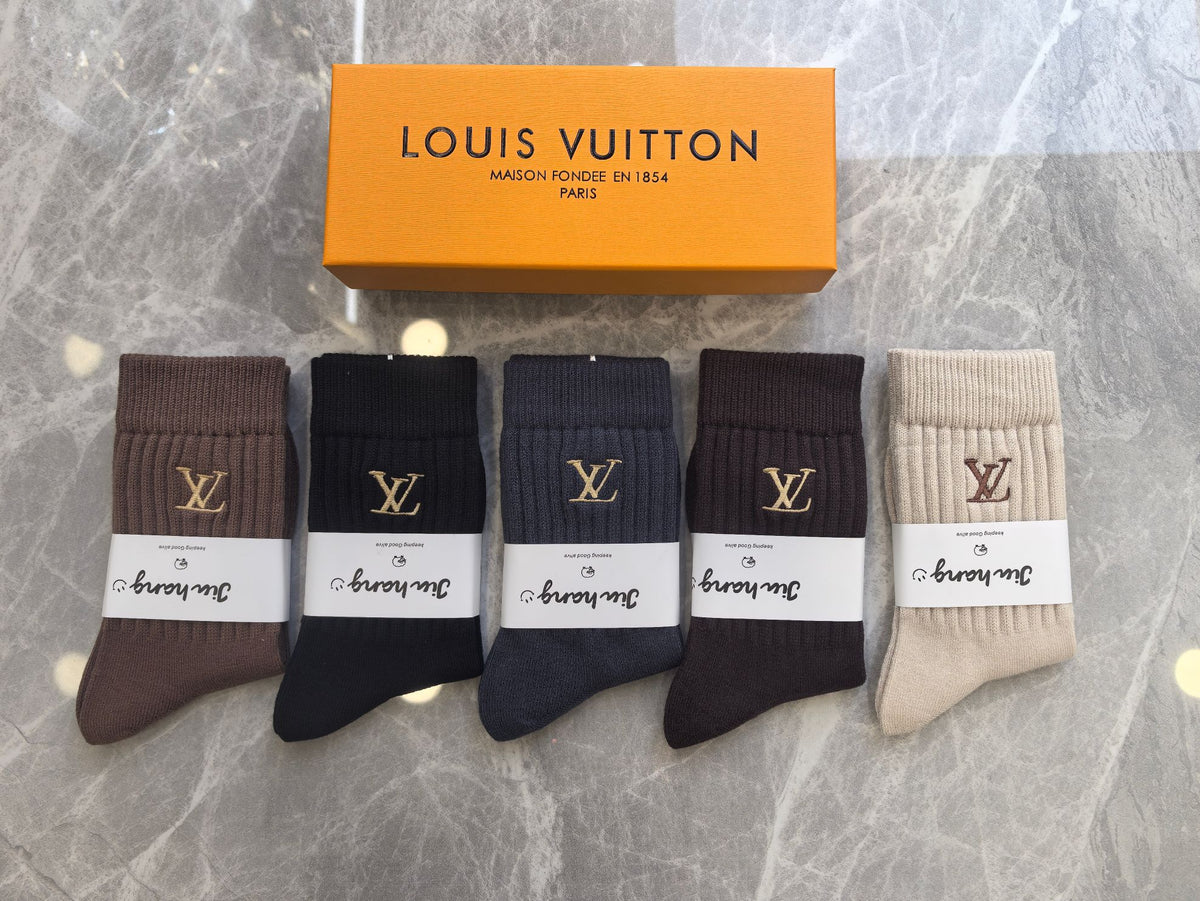 Louis Vuitton Short Socks - 5-Pair Pack