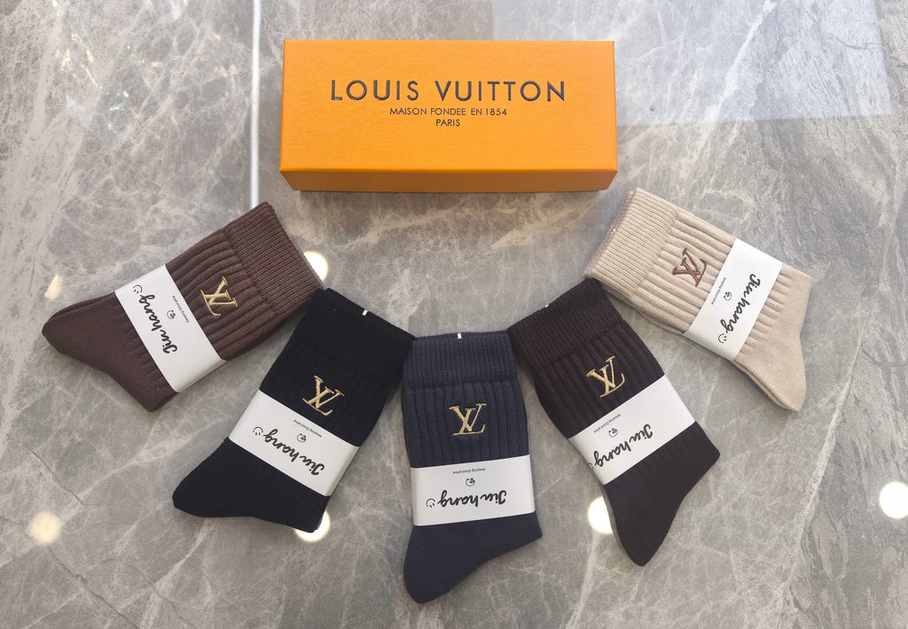 Louis Vuitton Short Socks - 5-Pair Pack