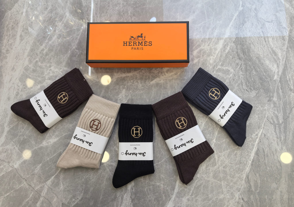 Hermes Short Socks - 5-Pair Pack