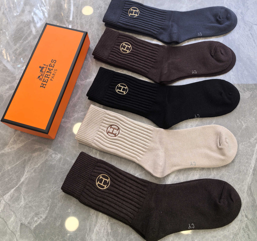 Hermes Short Socks - 5-Pair Pack