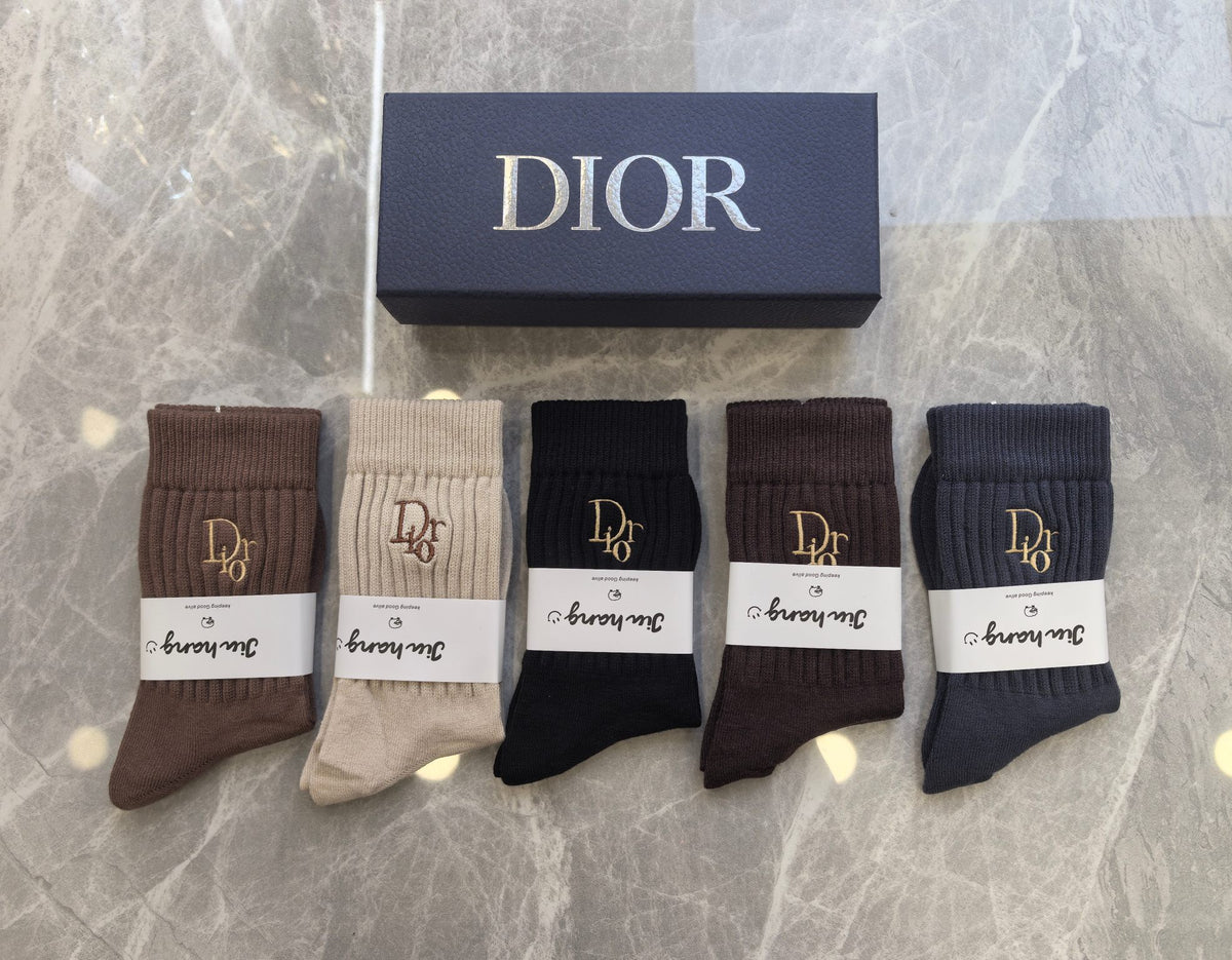 Dior Crew Socks - 5-Pair Pack