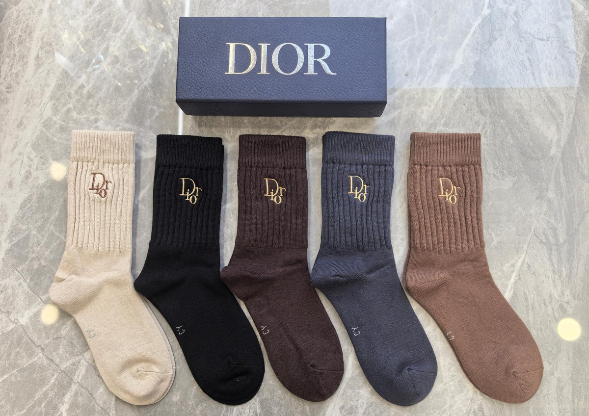 Dior Crew Socks - 5-Pair Pack